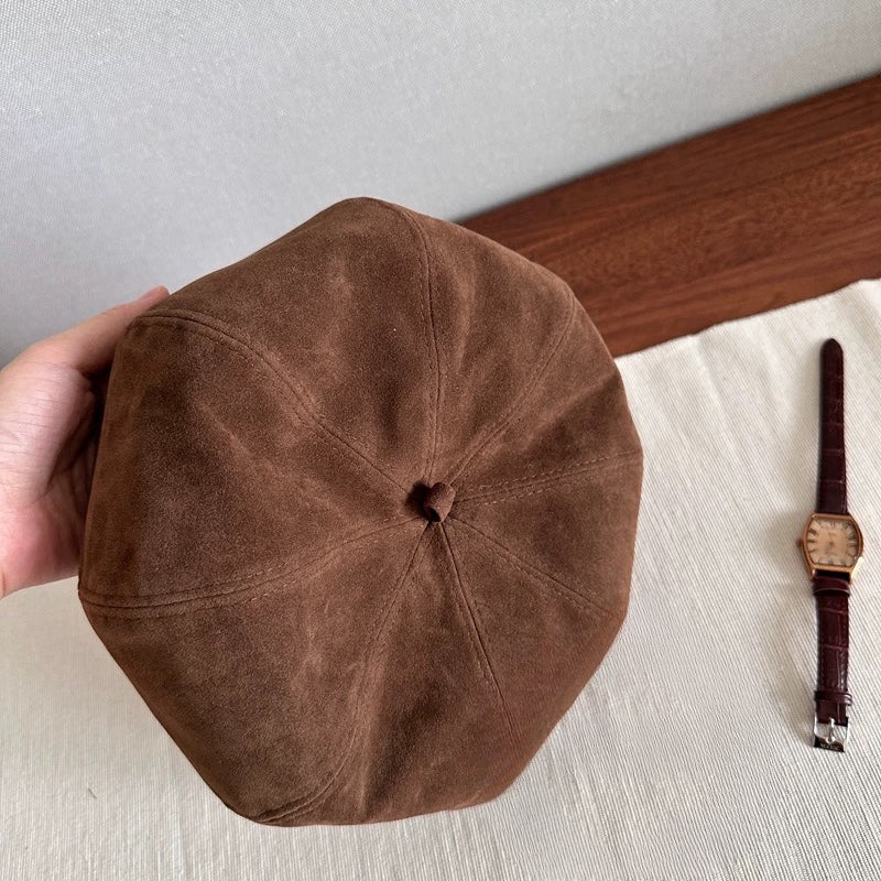 Unisex Suede Beret Mspineapplecrafts