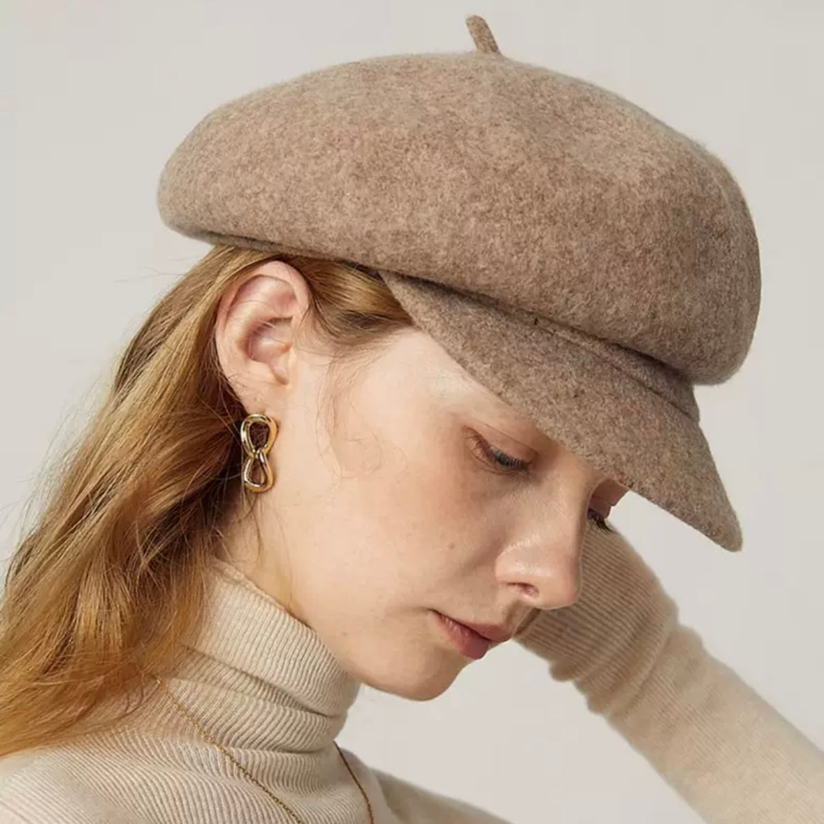 Wool Newsboy Cap Mspineapplecrafts