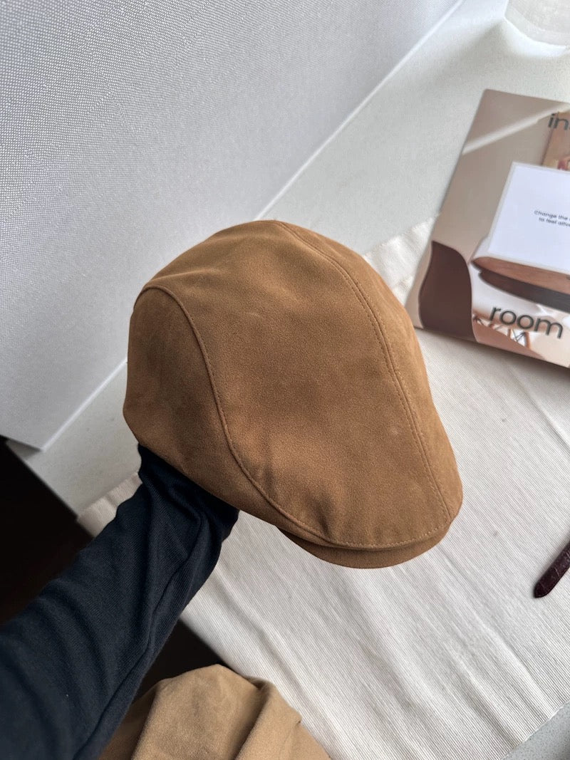 Unisex Suede Newsboy Cap Mspineapplecrafts