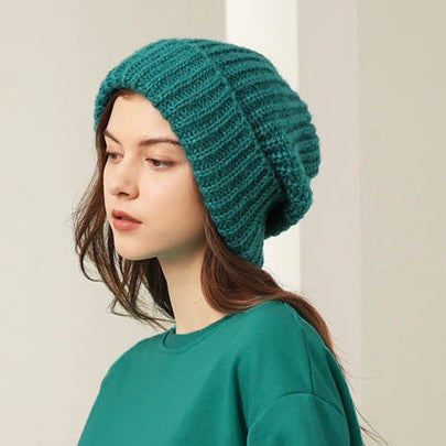 Oversized Slouchy Unisex Knitted Hat MspineappleCrafts