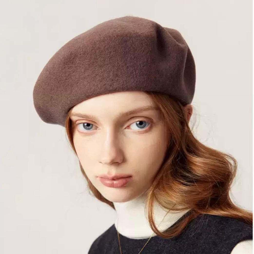 Oversize Wool Beret for Women(Fits for large head) MsPineappleCrafts