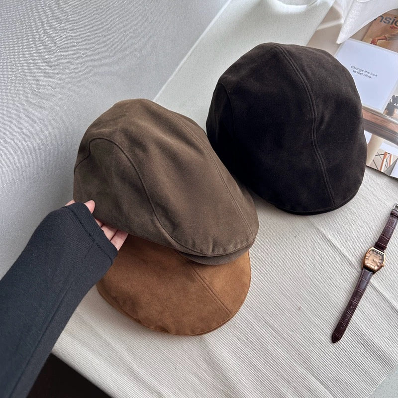 Unisex Suede Newsboy Cap Mspineapplecrafts
