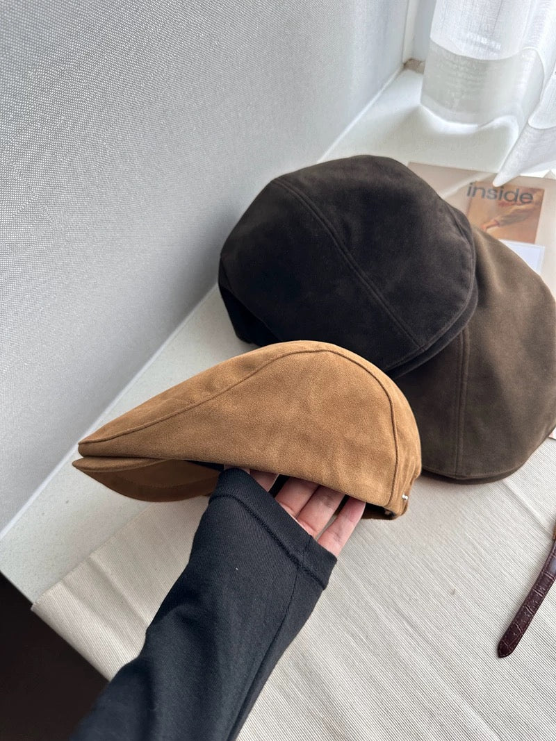 Unisex Suede Newsboy Cap Mspineapplecrafts