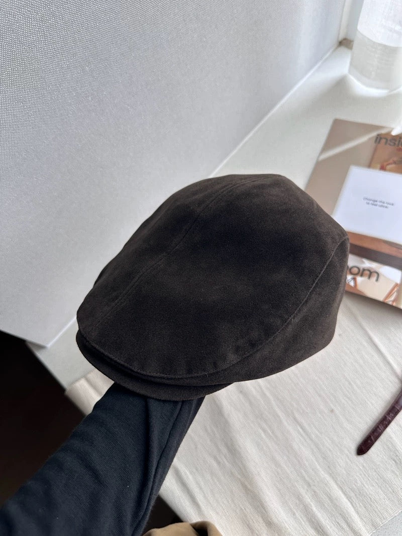 Unisex Suede Newsboy Cap Mspineapplecrafts