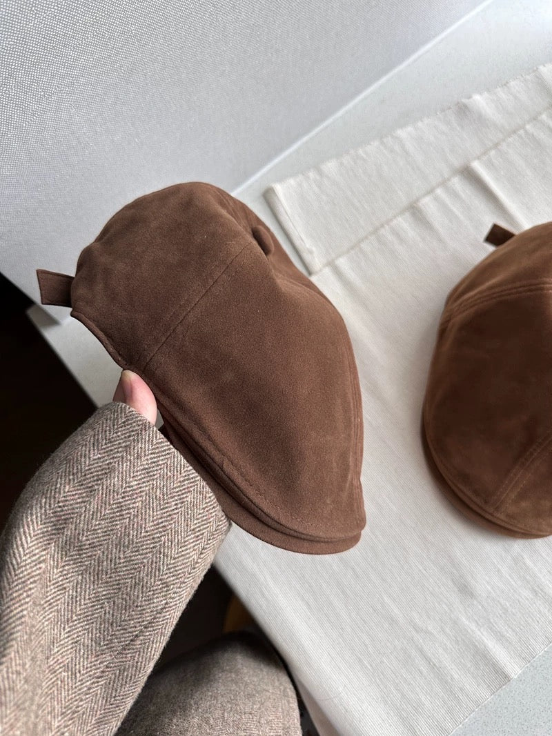 Unisex Suede Newsboy Cap Mspineapplecrafts