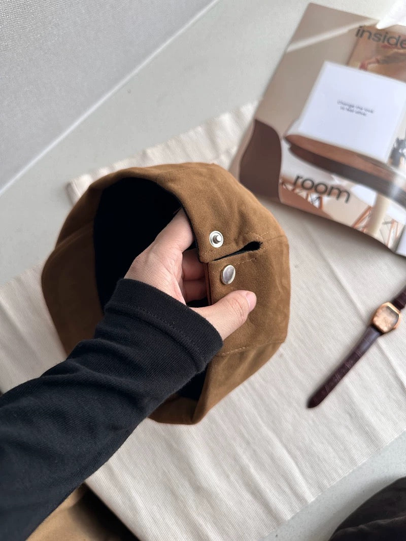 Unisex Suede Newsboy Cap Mspineapplecrafts