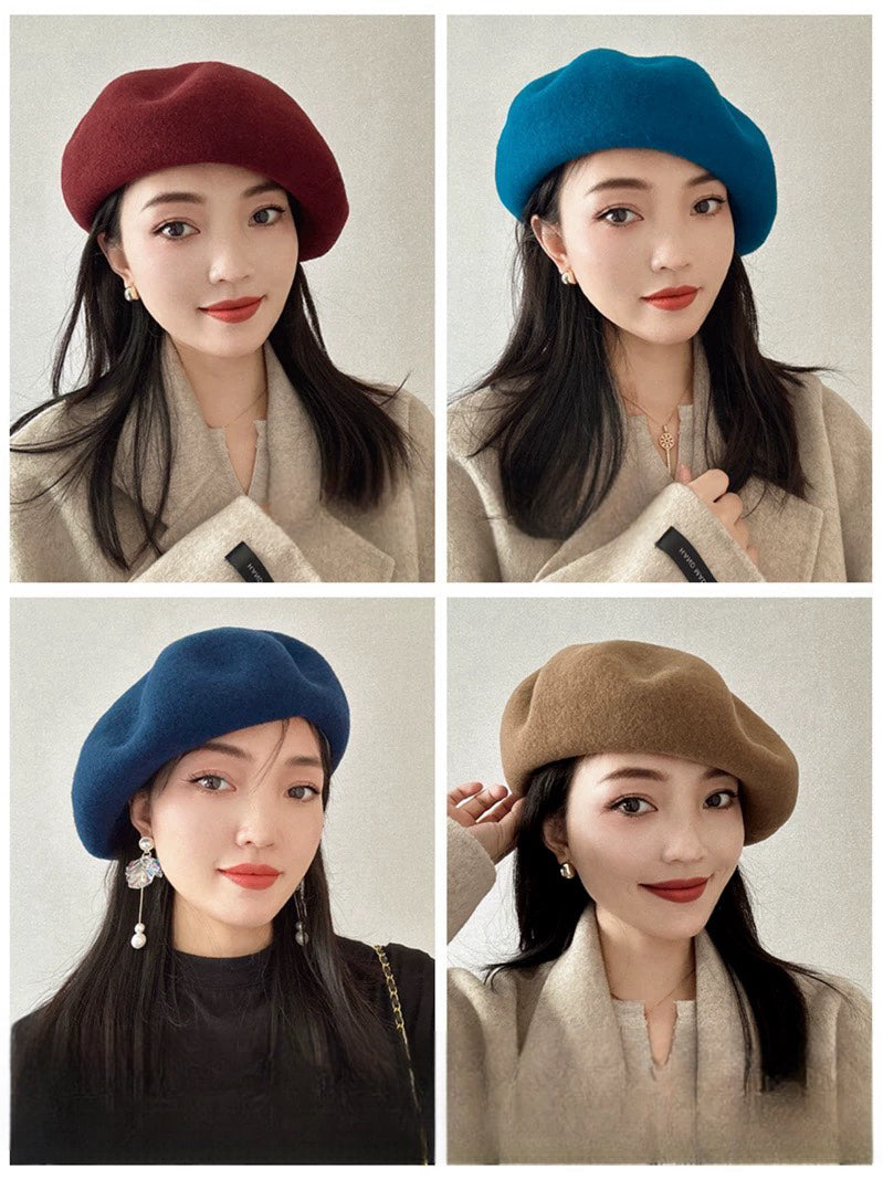 Oversized 100% Wool Beret Mspineapplecrafts