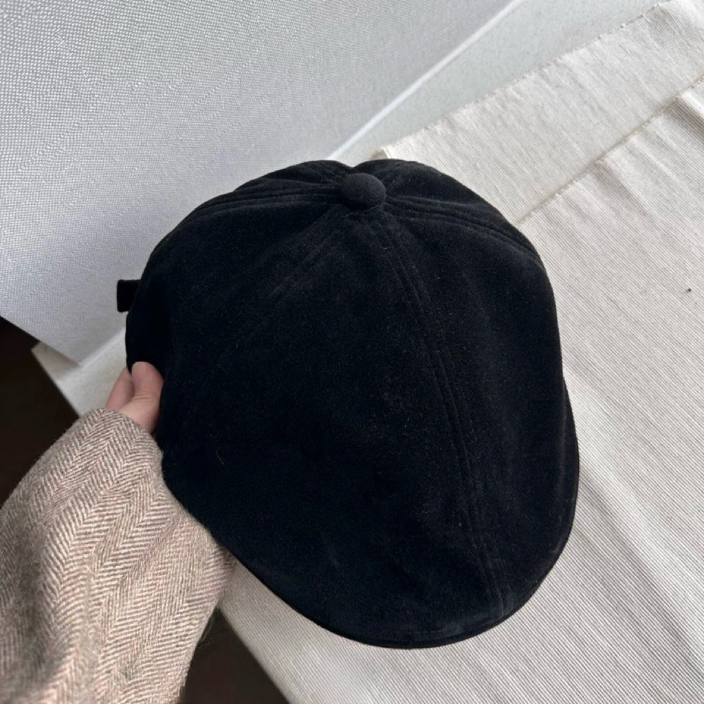 Unisex Suede Newsboy Cap Mspineapplecrafts