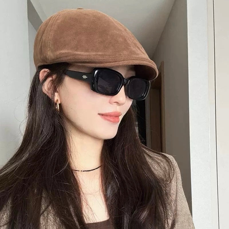 Unisex Suede Newsboy Cap Mspineapplecrafts