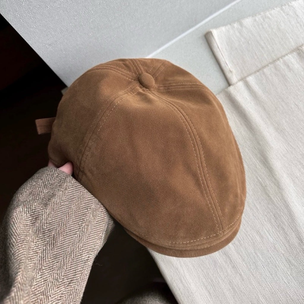 Unisex Suede Newsboy Cap Mspineapplecrafts