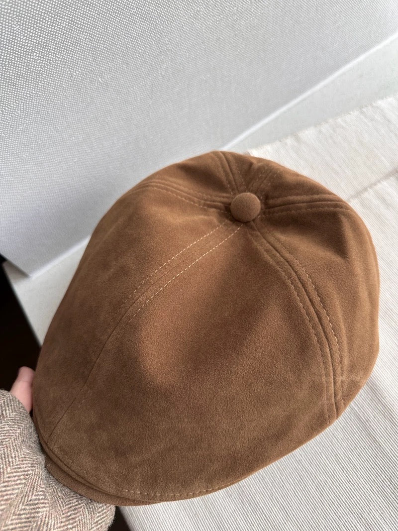 Unisex Suede Newsboy Cap Mspineapplecrafts