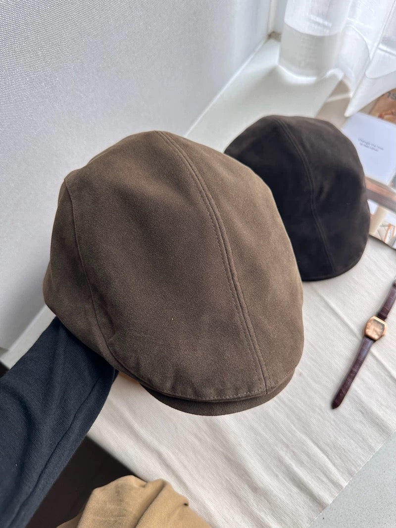 Unisex Suede Newsboy Cap Mspineapplecrafts