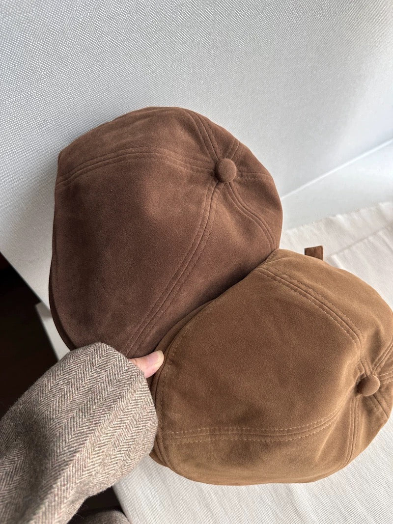 Unisex Suede Newsboy Cap Mspineapplecrafts