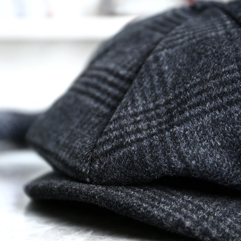 Unisex 8 panel Newsboy Wool Cap
