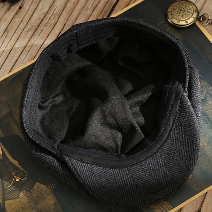 Unisex 8 panel Newsboy Wool Cap