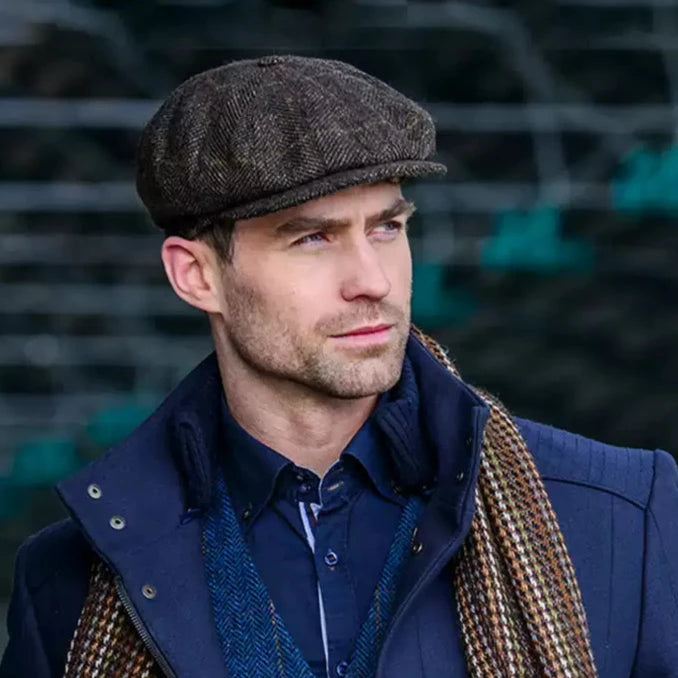 Unisex 8 panel Newsboy Wool Cap