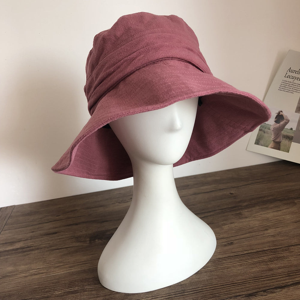 Wide Brim Bucket Hat with Adjustable Fit MsPineappleCrafts