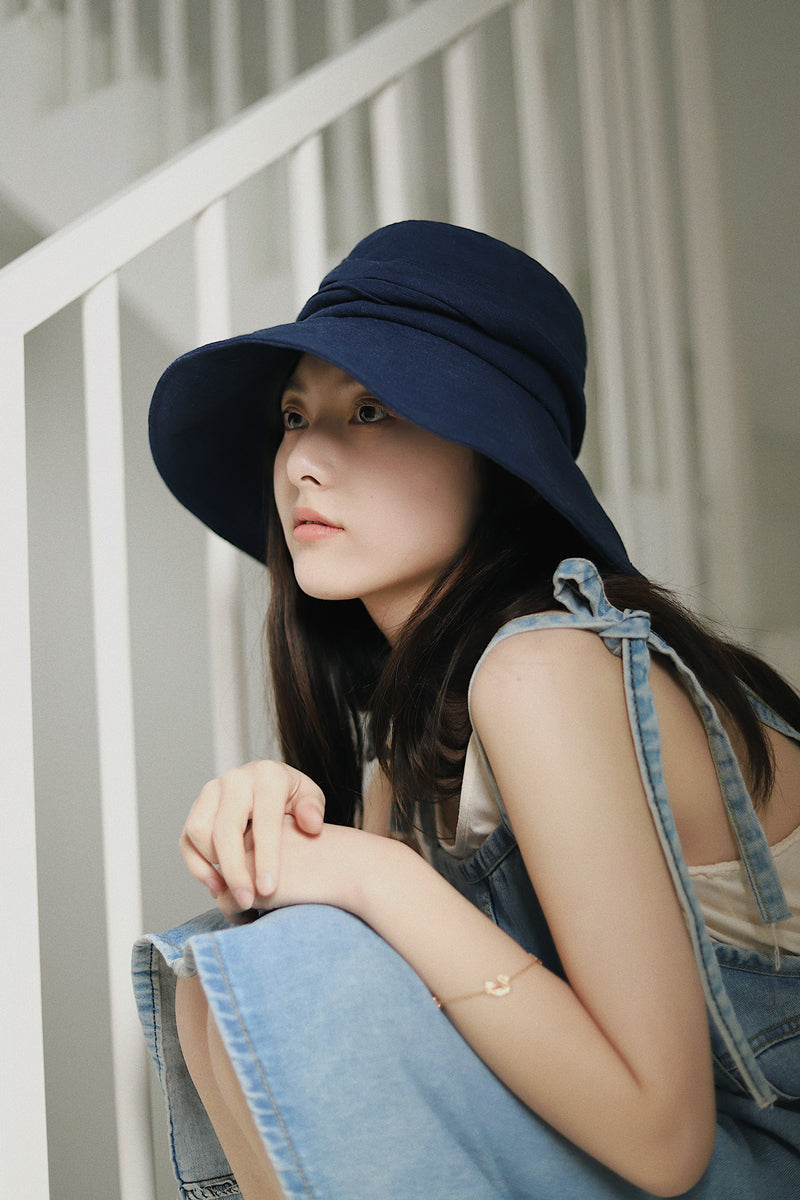 Wide Brim Bucket Hat with Adjustable Fit MsPineappleCrafts