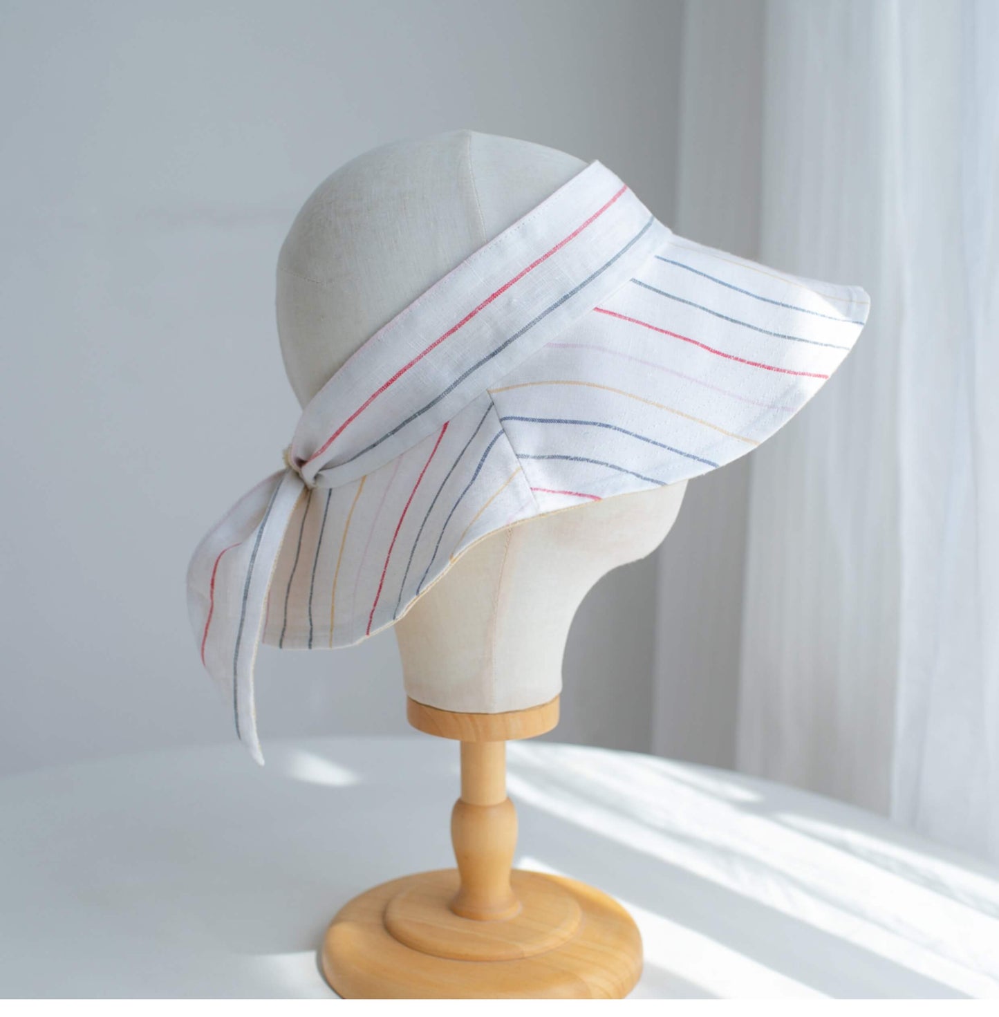 Linen Visor Sun Hat MsPineappleCrafts