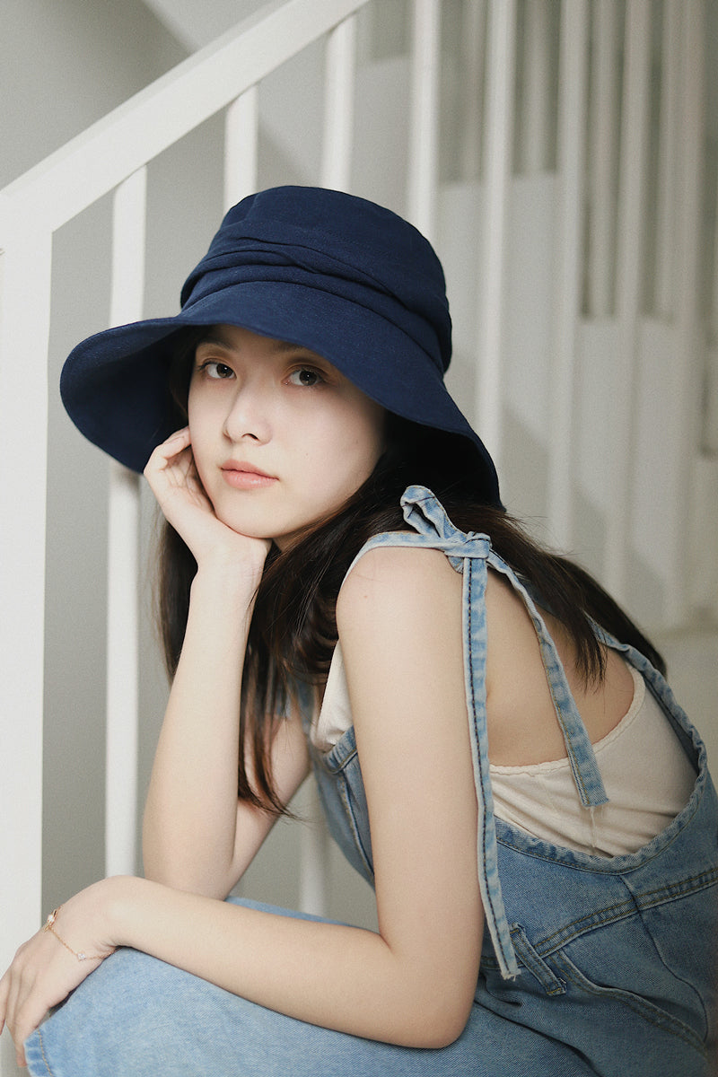 Wide Brim Bucket Hat with Adjustable Fit MsPineappleCrafts