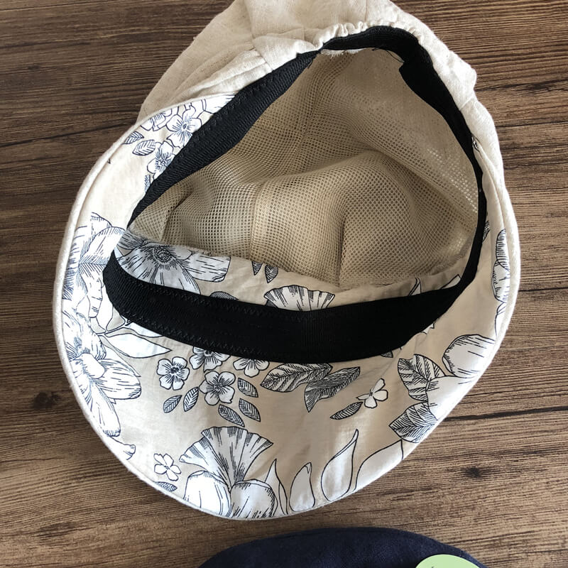 Light Weight Linen Newsboy Hat MsPineappleCrafts