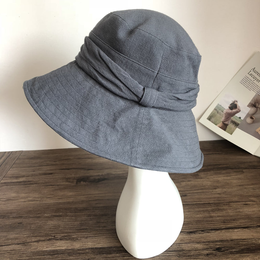 Wide Brim Bucket Hat with Adjustable Fit MsPineappleCrafts