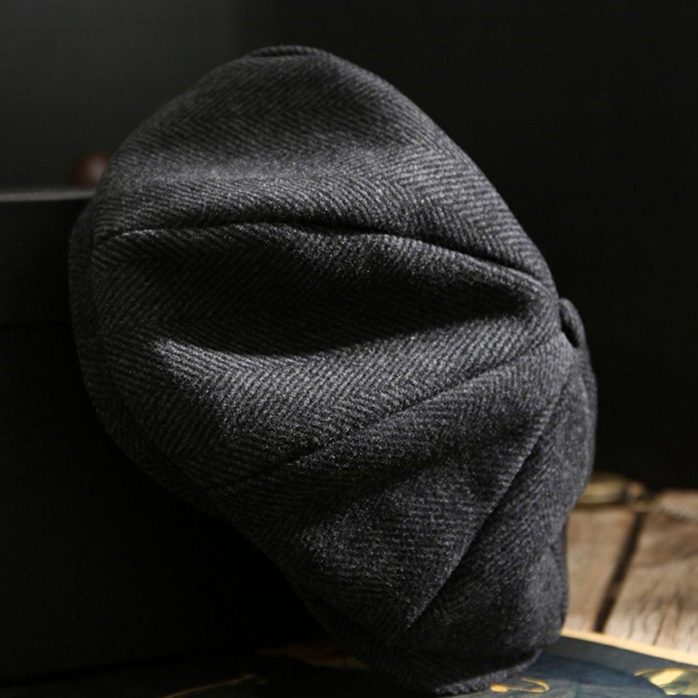 Unisex 8 panel Newsboy Wool Cap