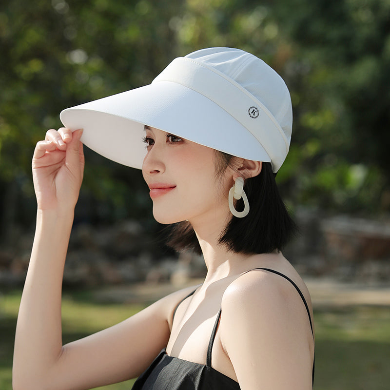 Summer Sun Hat for Women with Large Brim and Removable Top MsPineappleCrafts