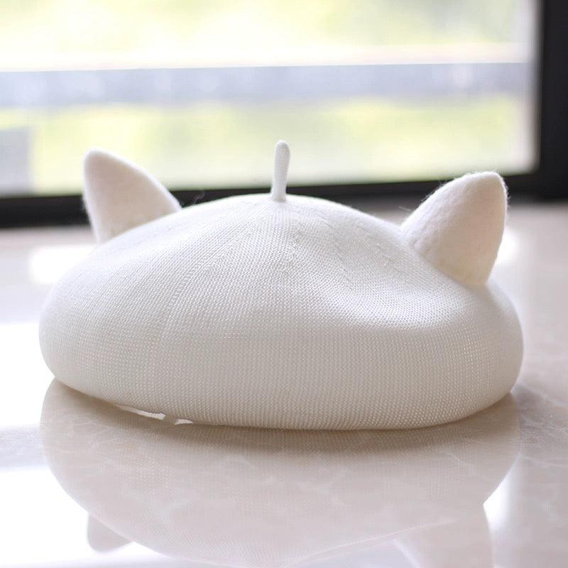 Cat Beret Hat for Women and Kid - Mspineapplecrafts