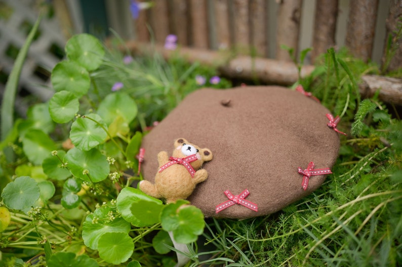 Bear Berets Hat for Women Kids Mspineapplecrafts