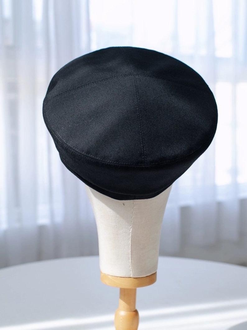 Custom Unisex Wool Newsboy Cap