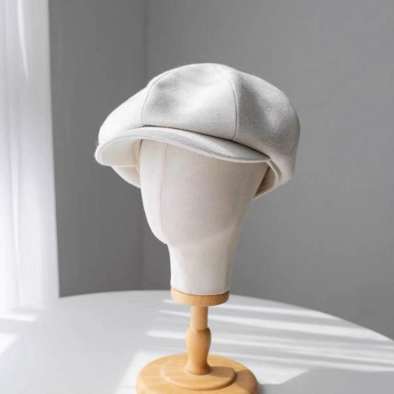 Oversize Wool Unisex Wool Newsboy Hat - Mspineapplecrafts