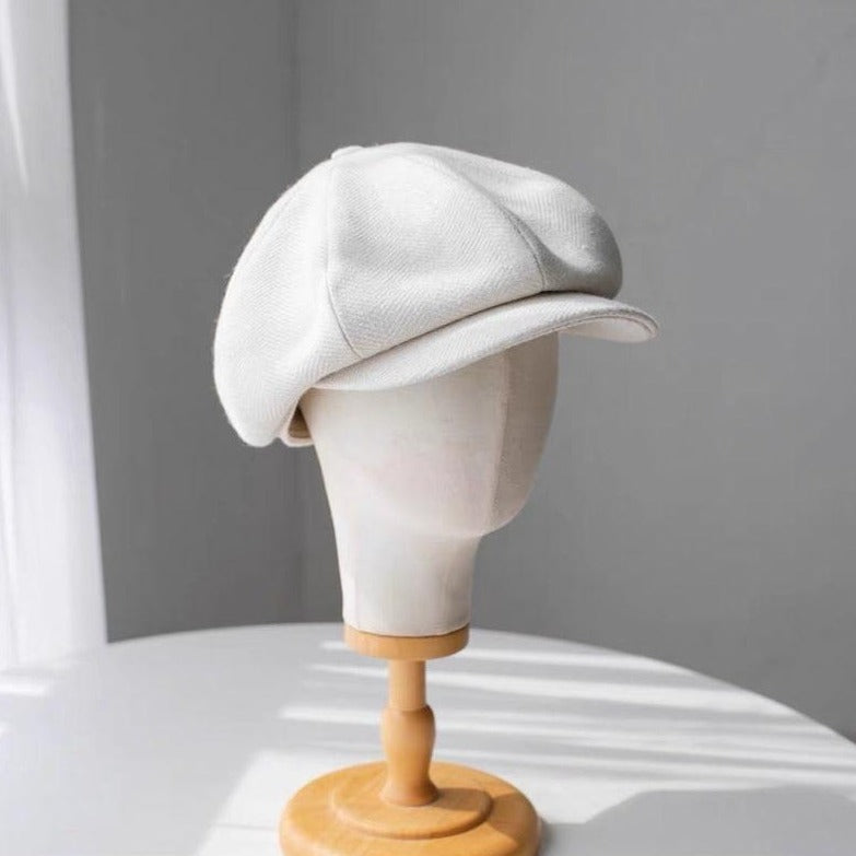 Oversize Wool Unisex Wool Newsboy Hat - Mspineapplecrafts