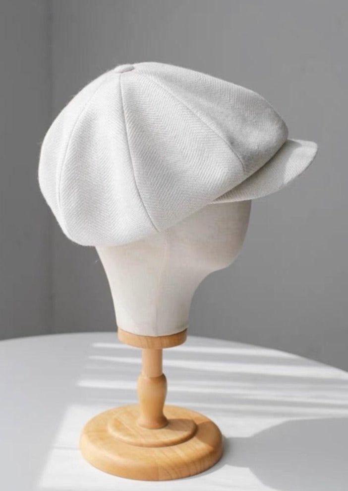 Oversize Wool Unisex Wool Newsboy Hat - Mspineapplecrafts