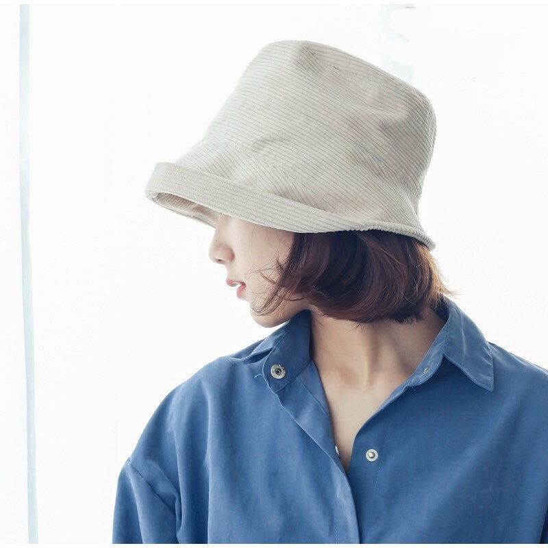 M-XL Corduroy Bucket Hat for Women Mspineapplecrafts