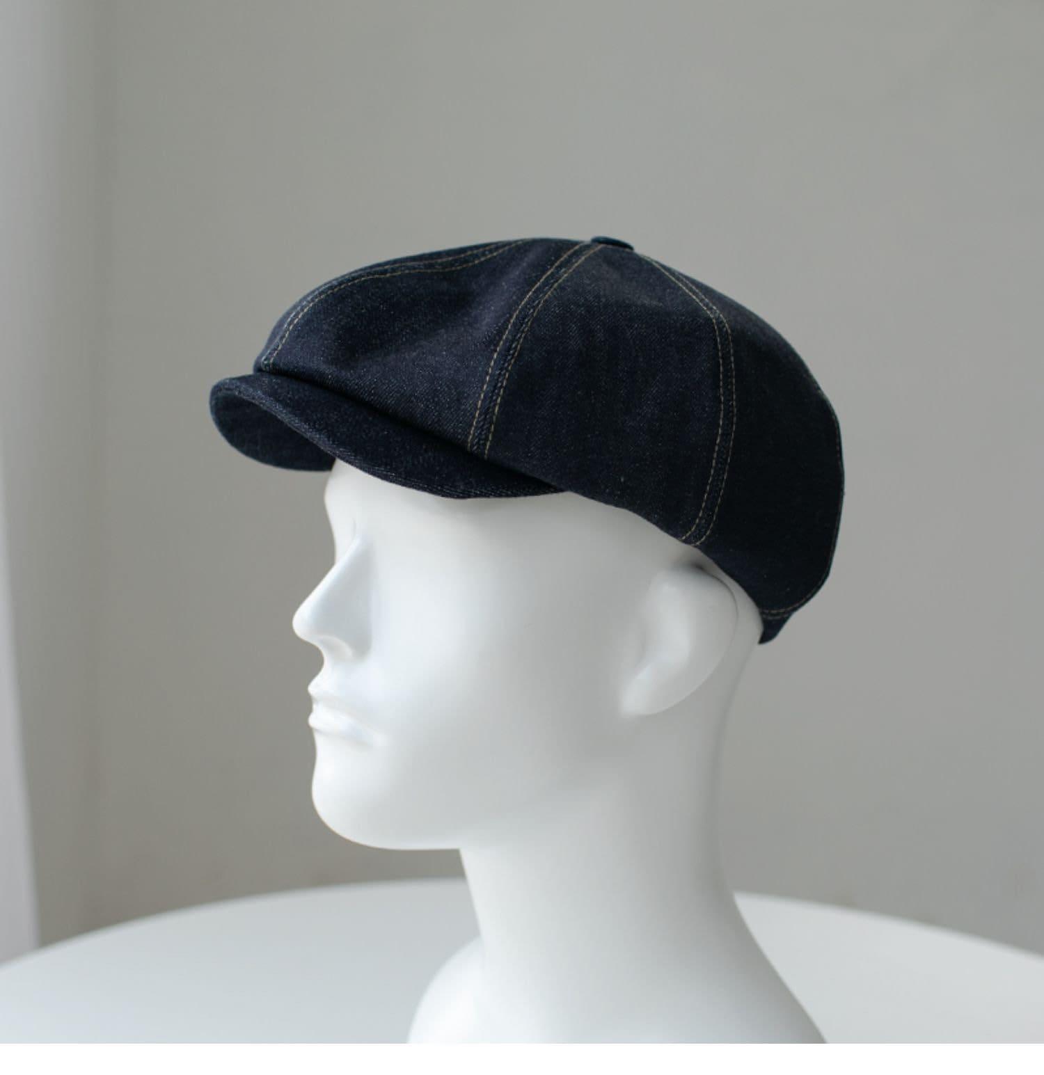 Customized Unisex Denim Newsboy Cap - Mspineapplecrafts