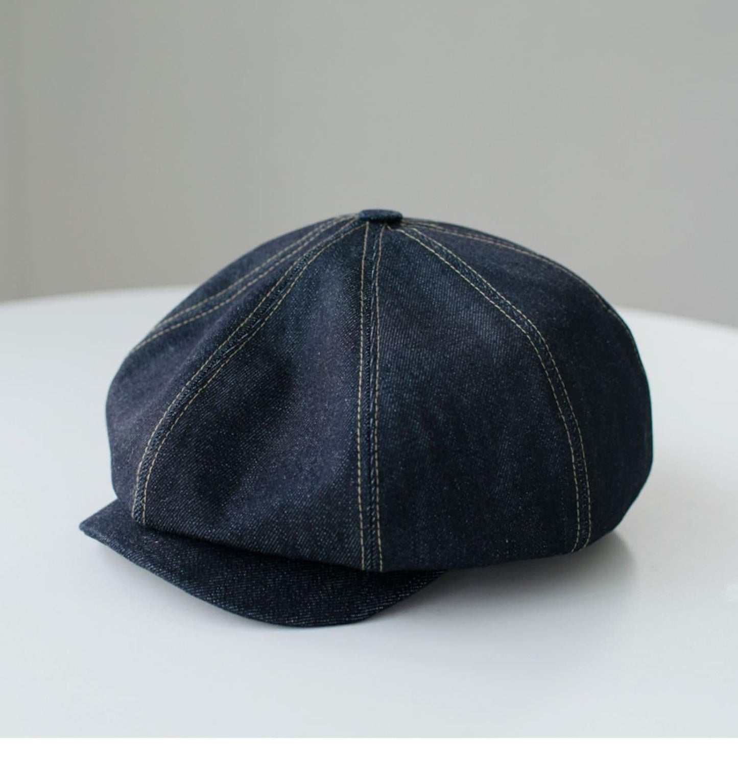 Customized Unisex Denim Newsboy Cap - Mspineapplecrafts