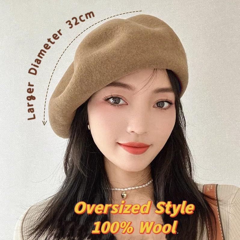 Two Way Oversized Unisex Wool Beret - Mspineapplecrafts