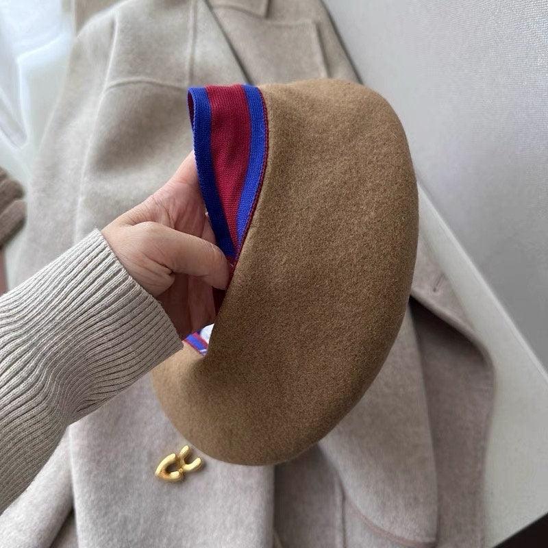 Two Way Oversized Unisex Wool Beret - Mspineapplecrafts