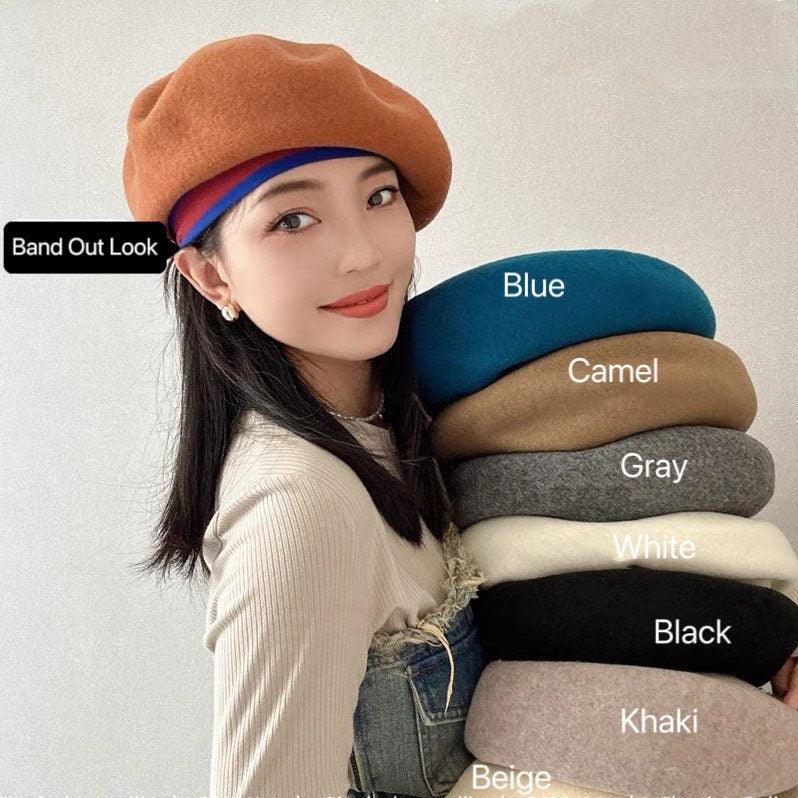 Two Way Oversized Unisex Wool Beret - Mspineapplecrafts