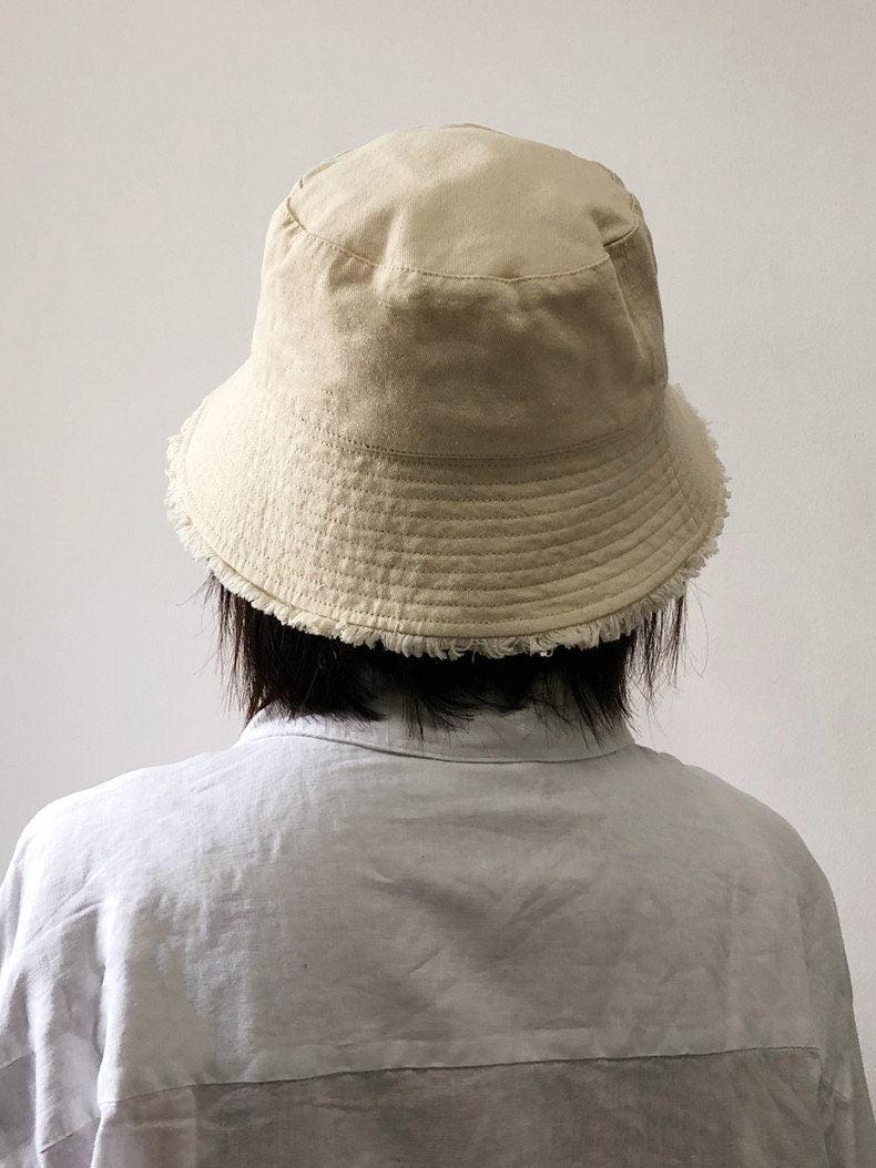 Cotton Bucket Hat with Tassels - Mspineapplecrafts