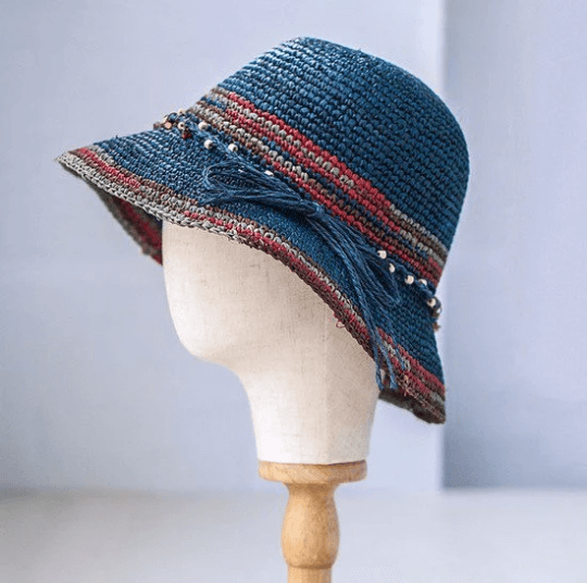 Foldable Raffia Straw Hat for Women.