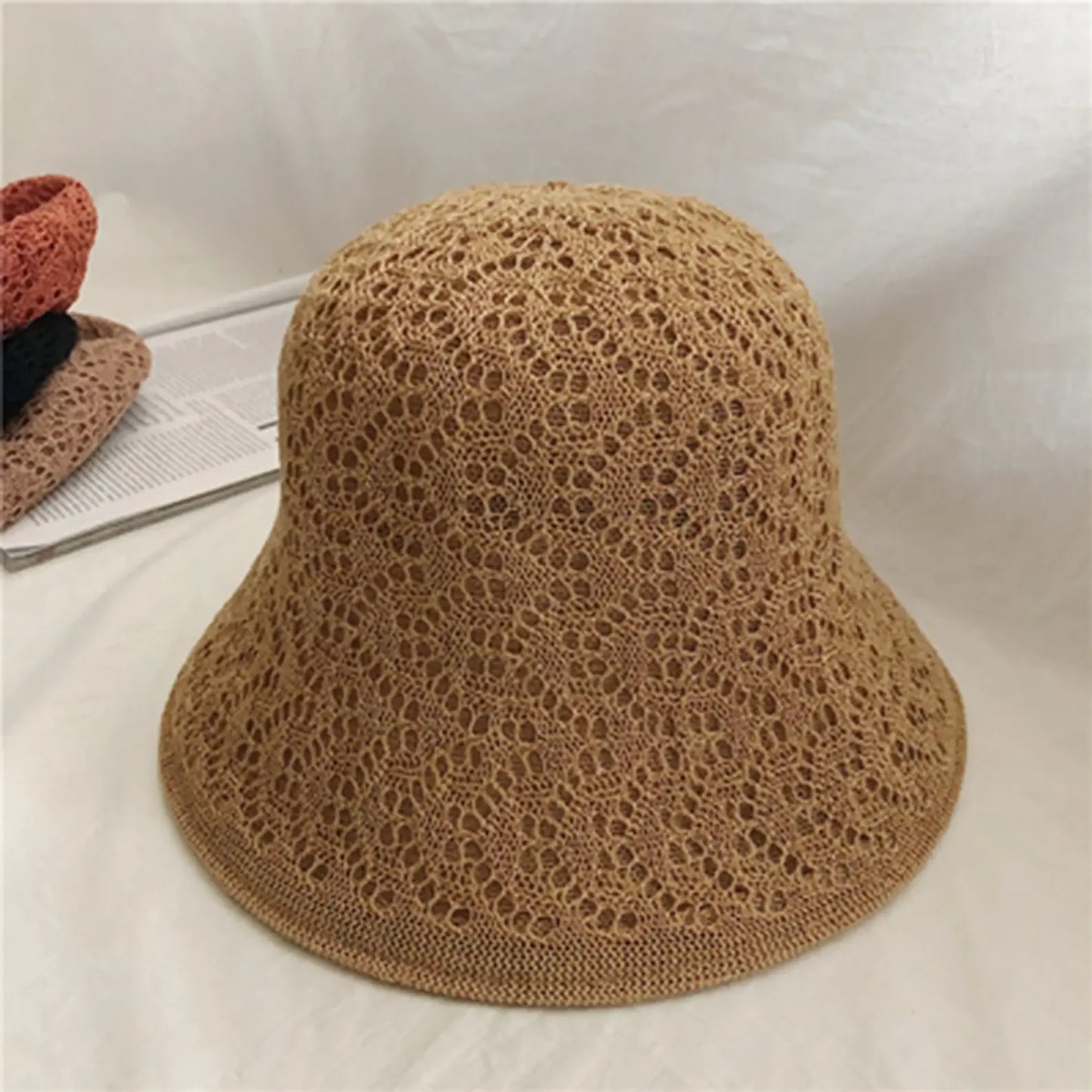 Reversible  Linen Foldable Bucket Hat.