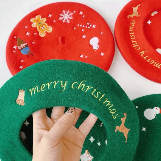 Christmas Berets Hat for Women.