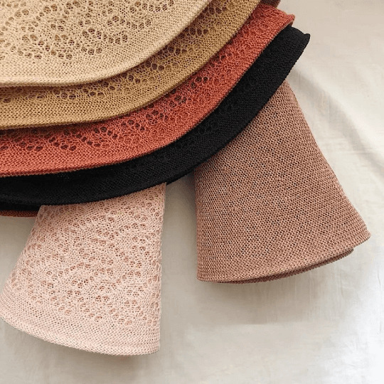 Reversible  Linen Foldable Bucket Hat.