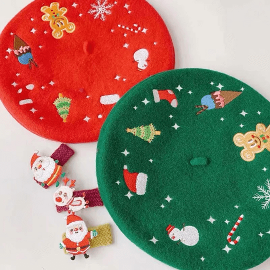 Christmas Berets Hat for Women.