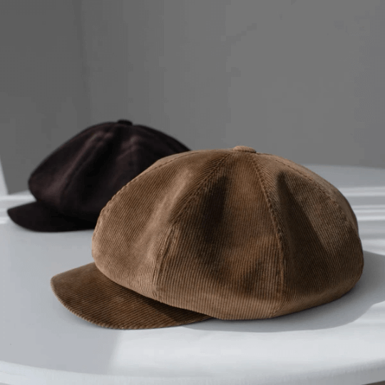 Slouchy Velvet Newsboy Cap for Women.