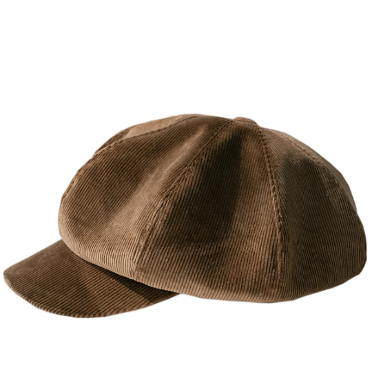 Corduroy shop newsboy cap