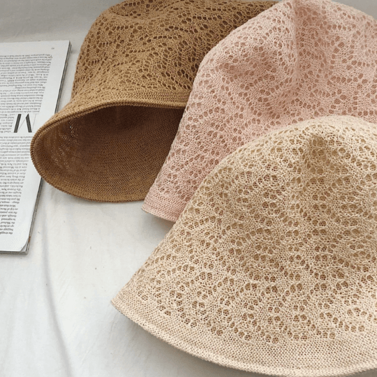 Reversible  Linen Foldable Bucket Hat.