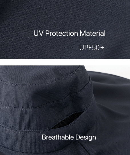 Extra Wide Brim Foldable Bucket Hat.